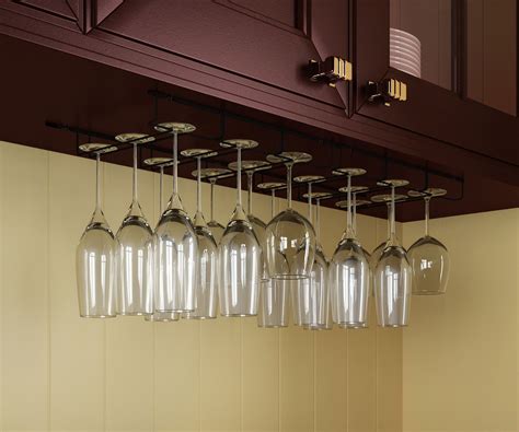 undermount wine glass rack